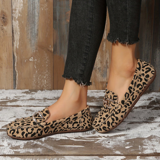 Bailarinas Confort-Suave Leopardo Rojo