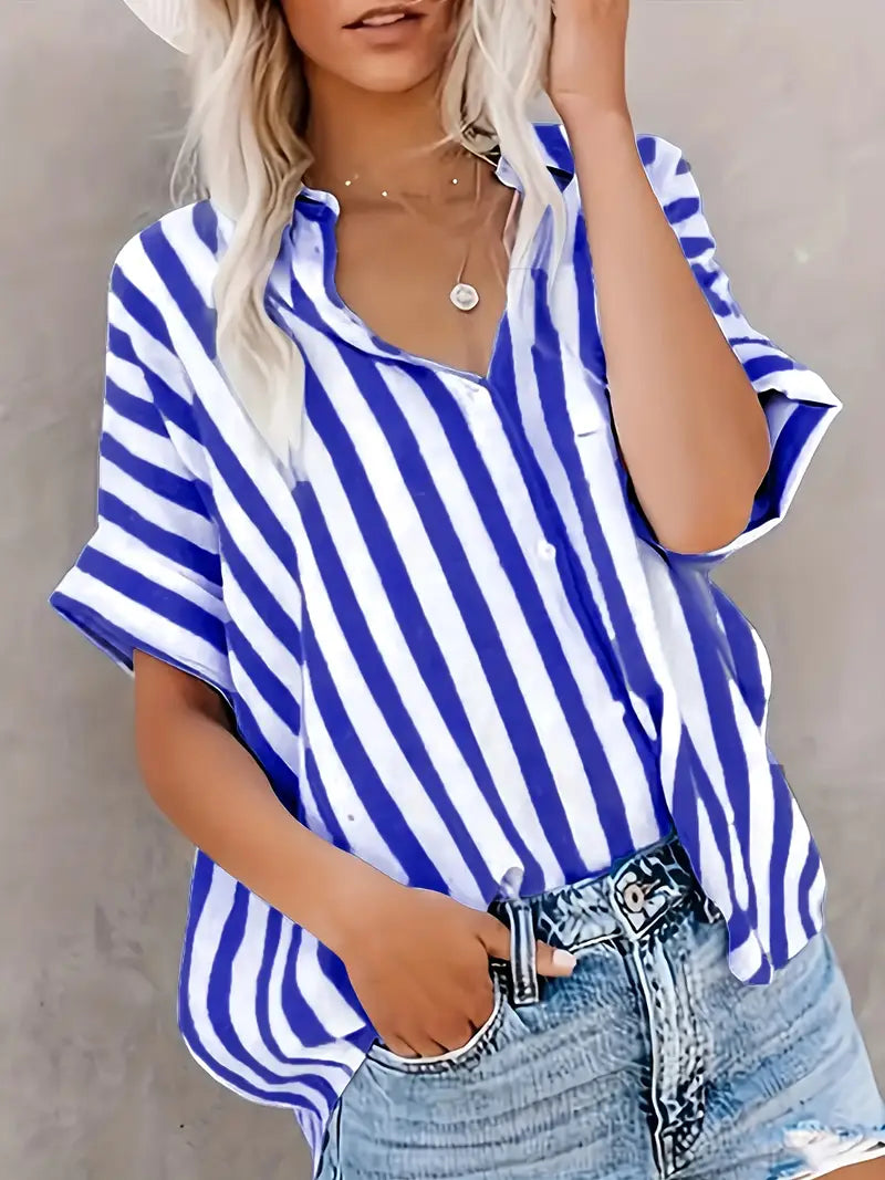 Blusa Rayas Suave-Transpirable