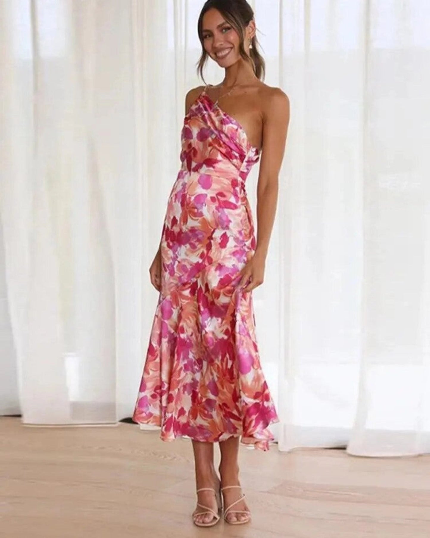 Sensual Floral Cocktail Dress