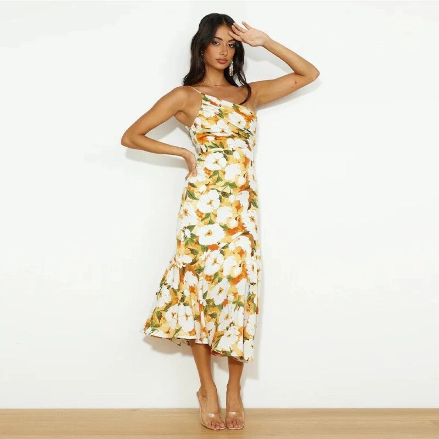 Sensual Floral Cocktail Dress