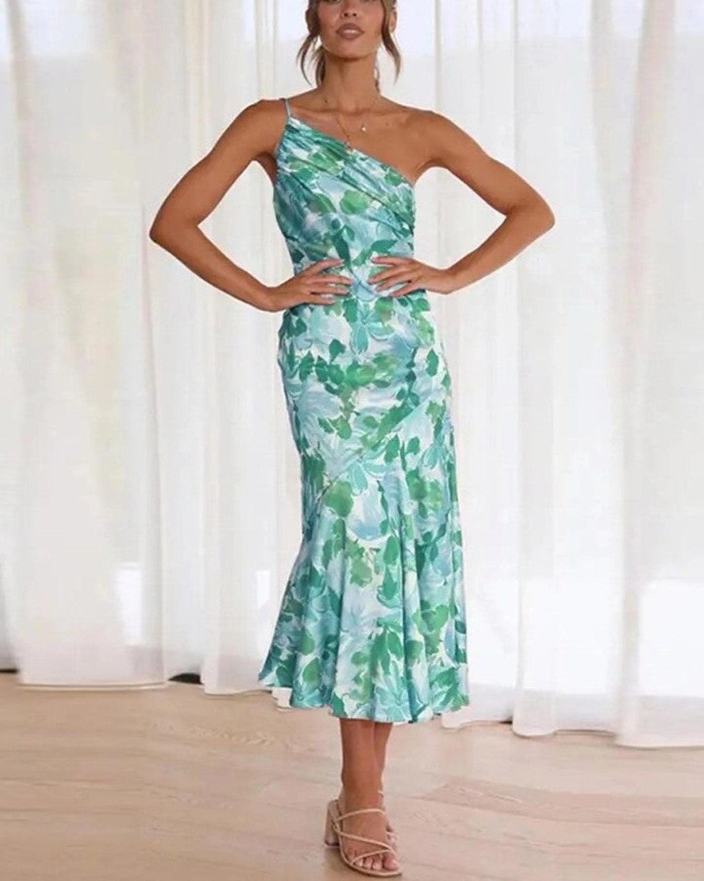 Sensual Floral Cocktail Dress