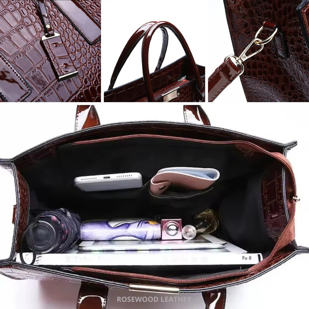 Bolso Cocodrilo Estructurado