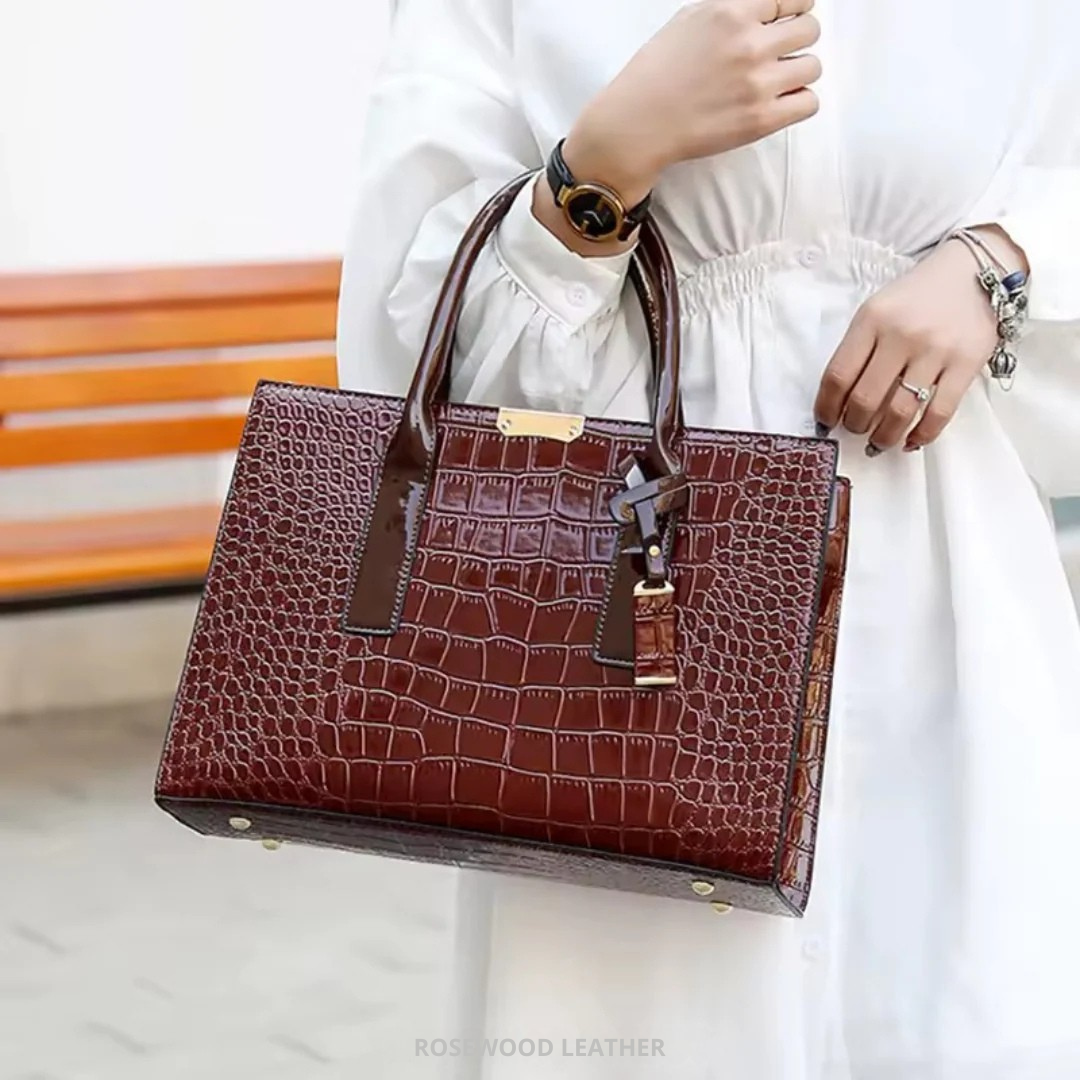 Bolso Cocodrilo Estructurado