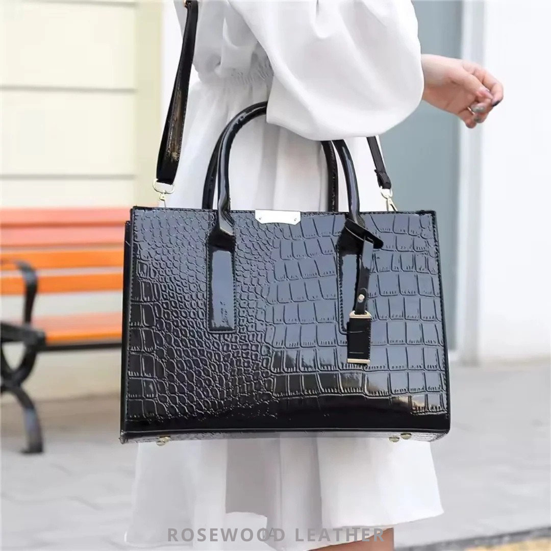 Bolso Cocodrilo Estructurado