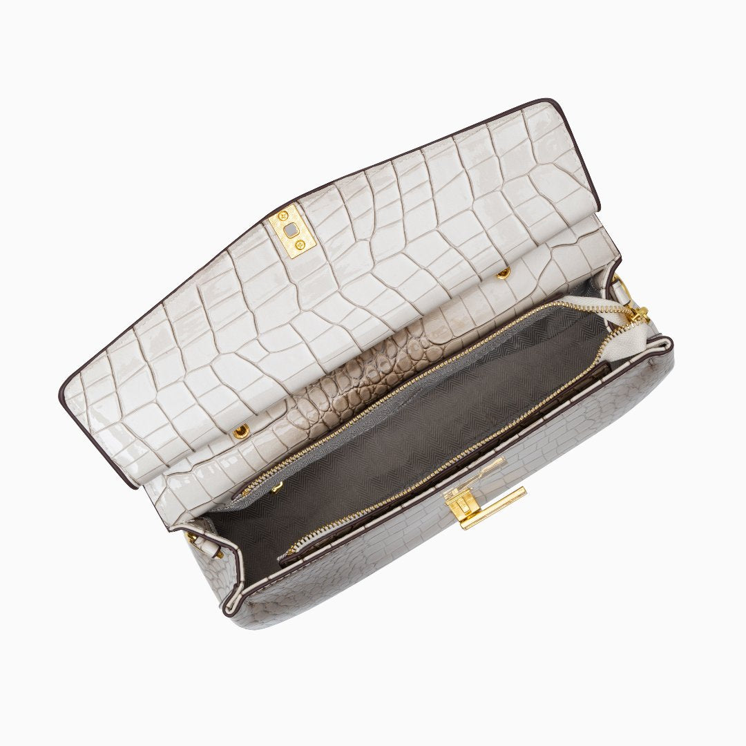 Bolso Tote Efecto-Croco