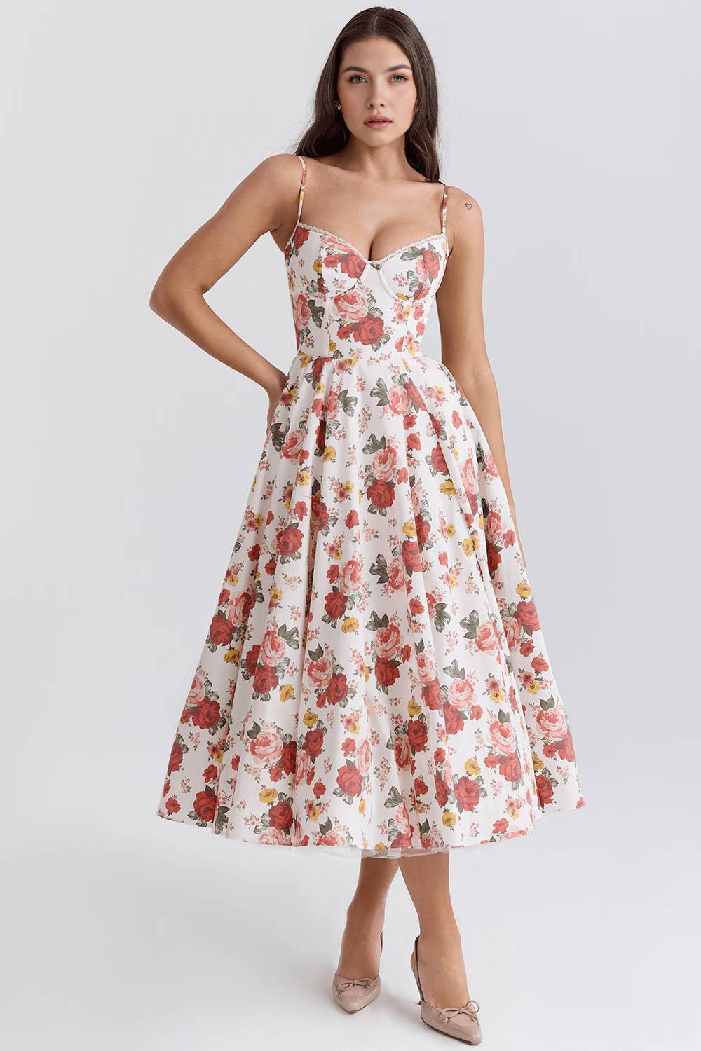 Elegante Vestido Midi Duchess