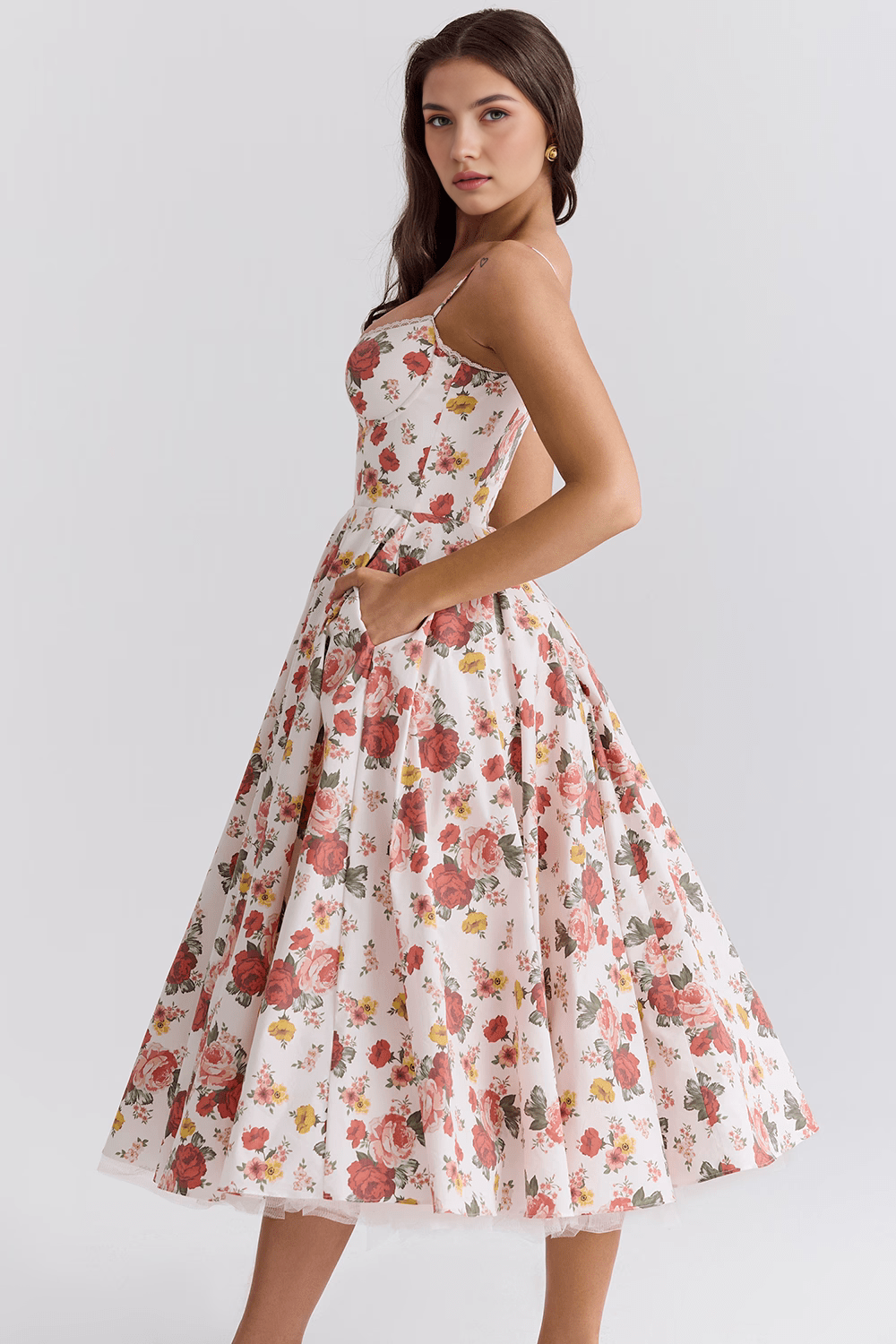 Elegante Vestido Midi Duchess