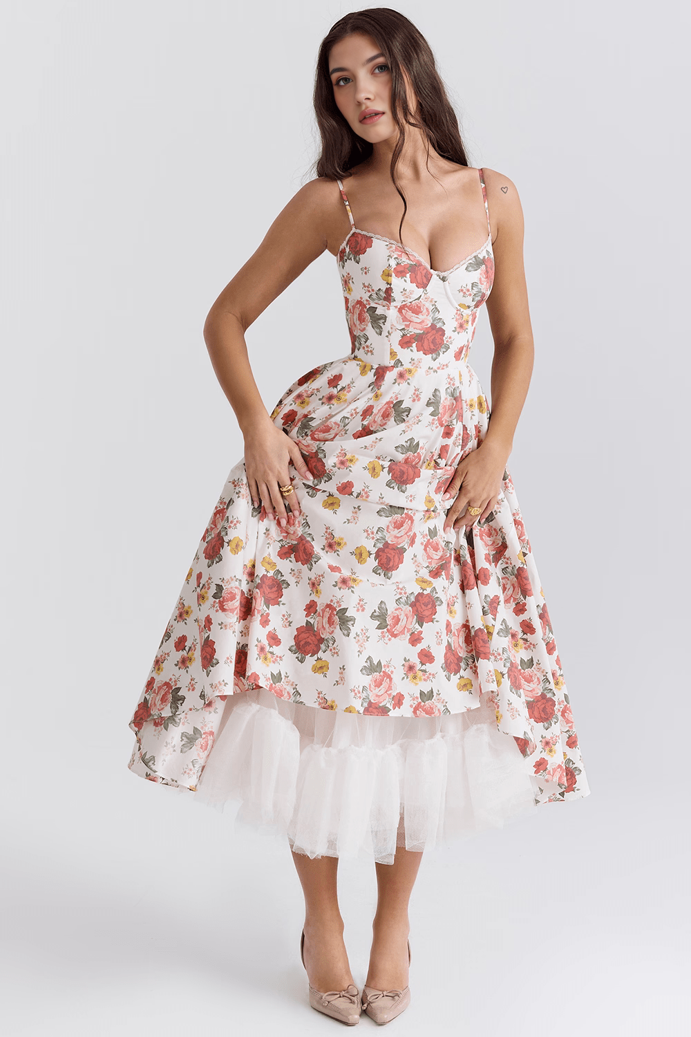 Elegante Vestido Midi Duchess