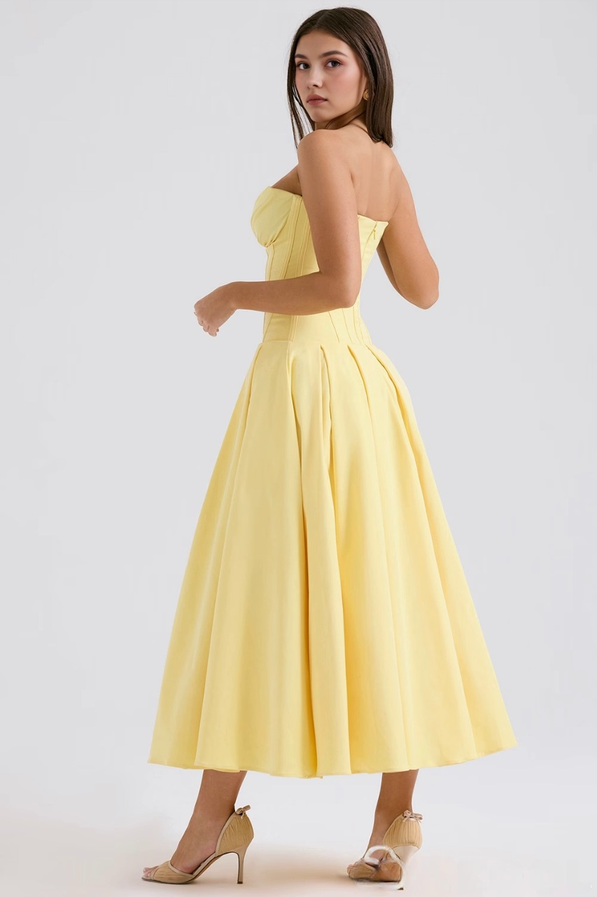 Elegant Tulle Midi Dress