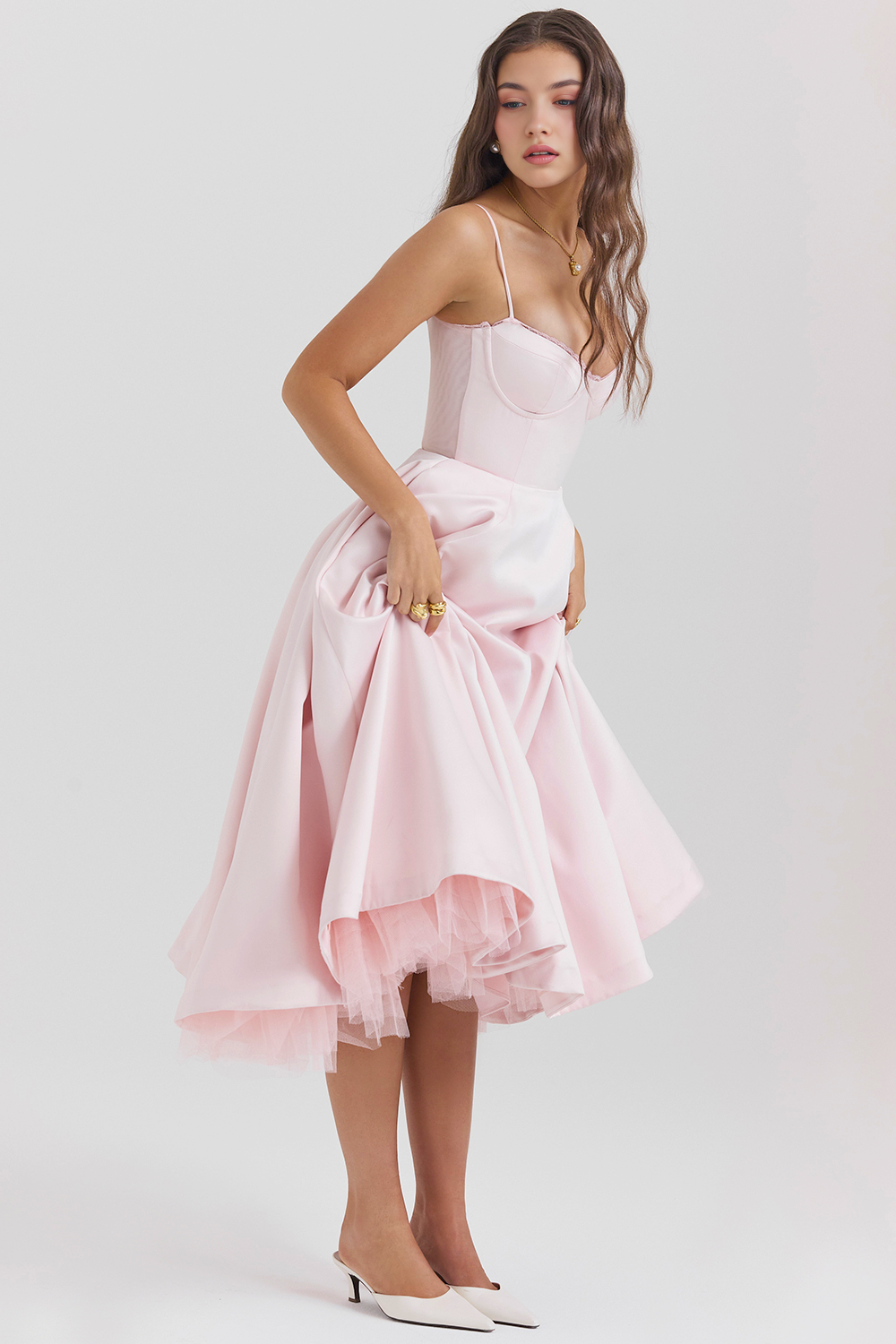 Elegante Vestido Midi Duchess