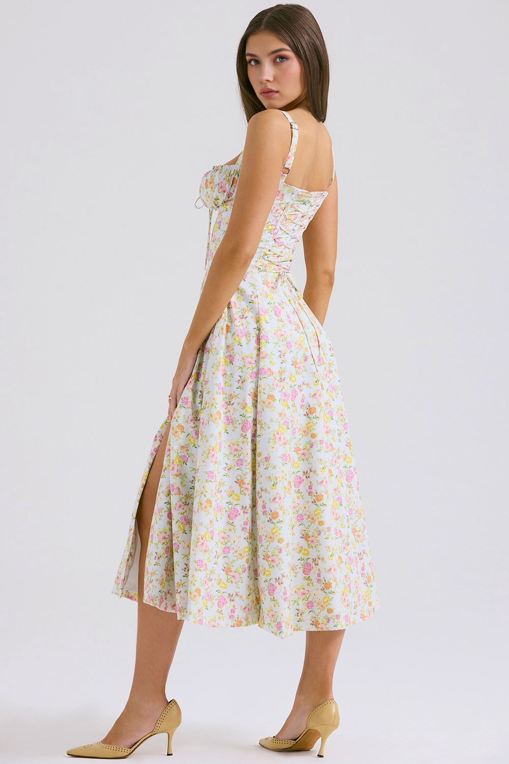 Vintage-Fit Midi Dress