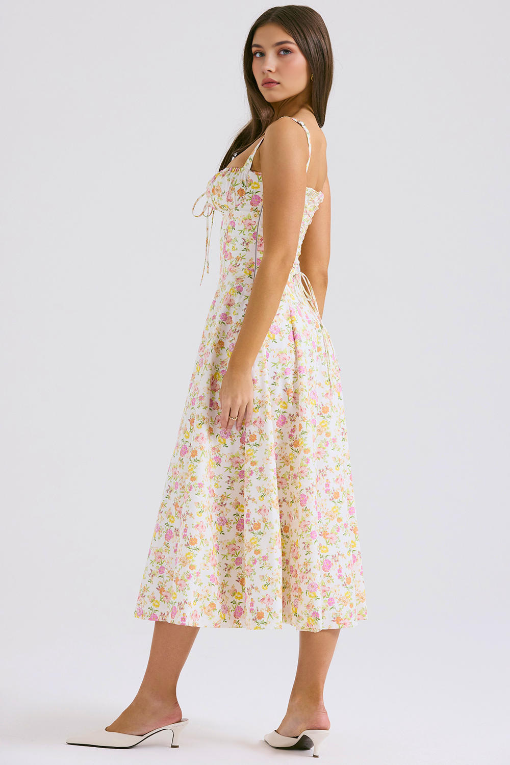 Vintage-Fit Midi Dress