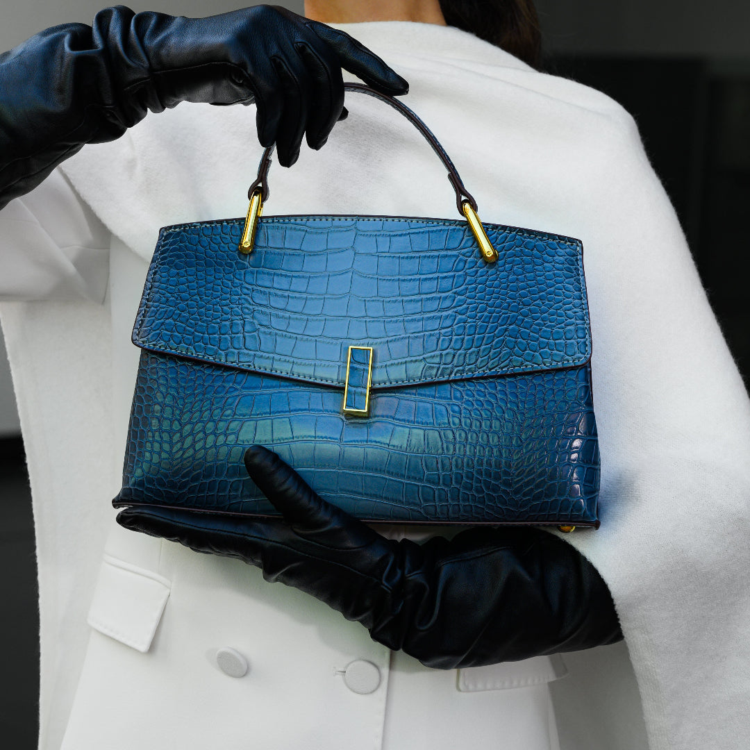 Bolso Tote Efecto-Croco