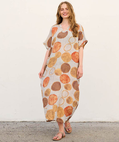 Vestido-Colorido con Bolsillos