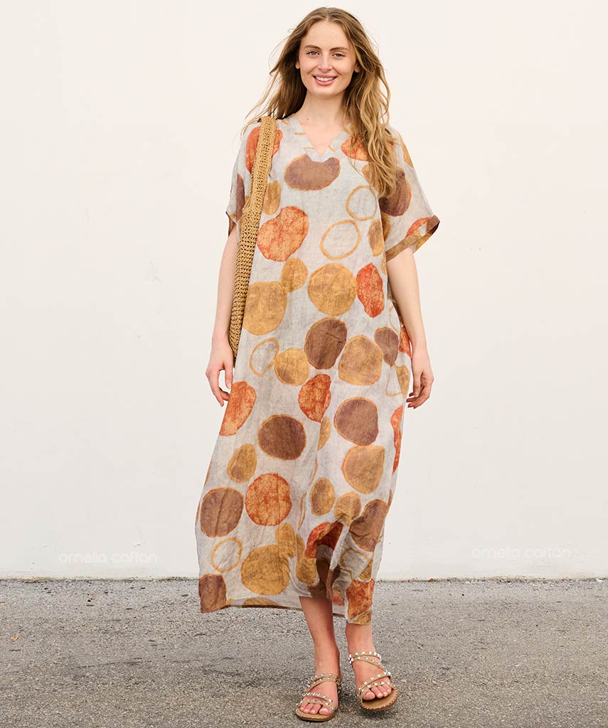 Vestido-Colorido con Bolsillos