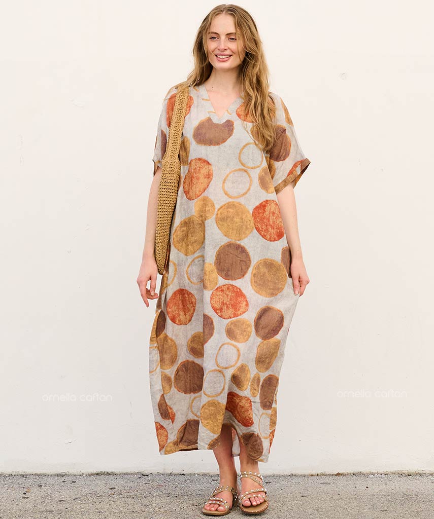 Vestido-Colorido con Bolsillos