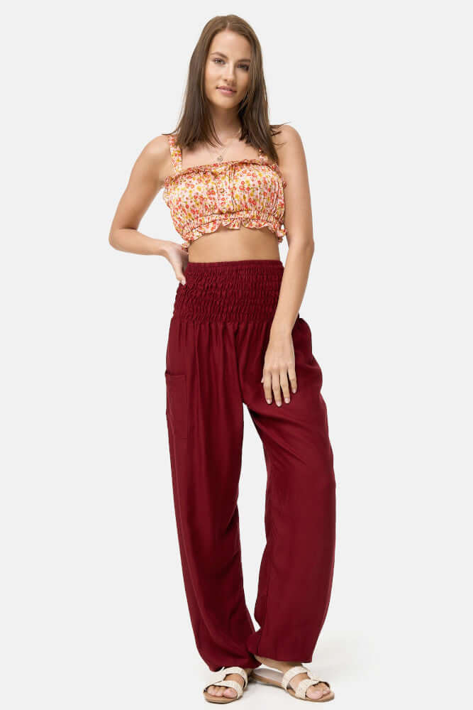 Pantalón Harem Cintura-Elástica