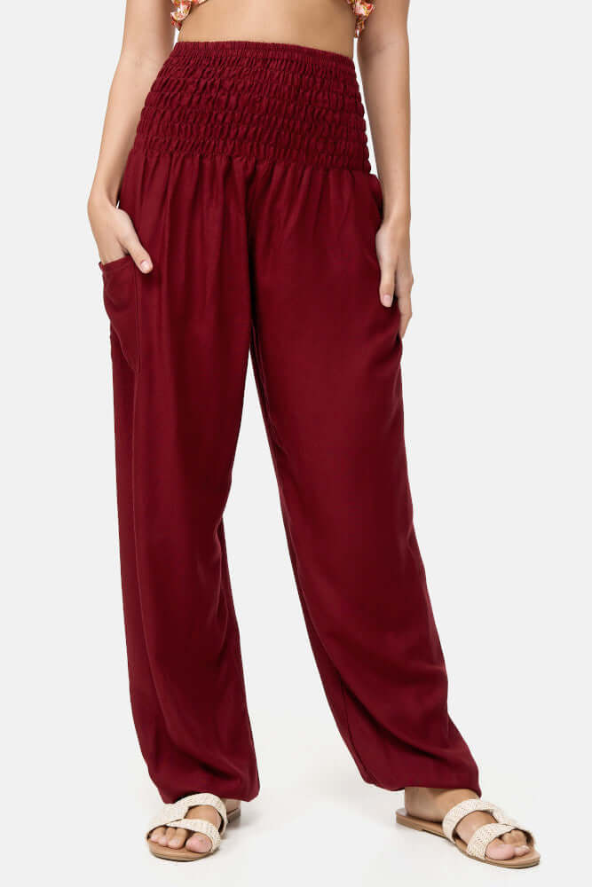 Pantalón Harem Cintura-Elástica