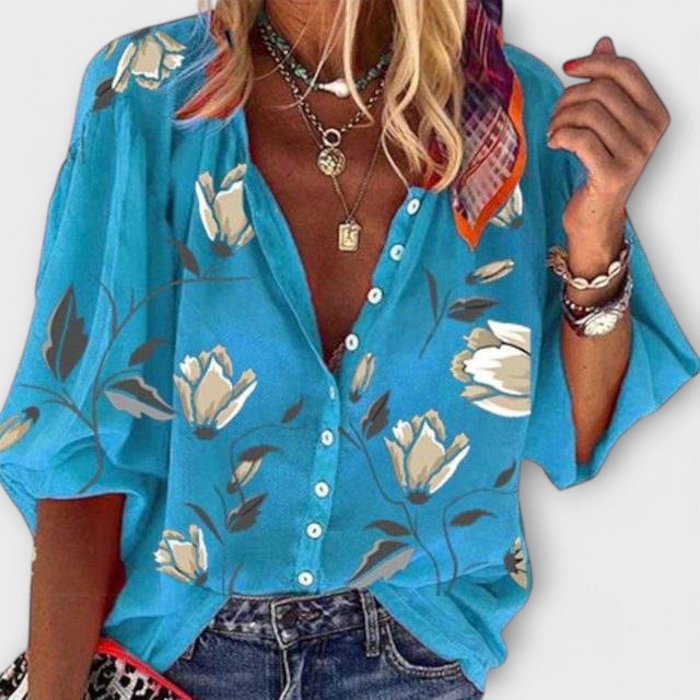 Blusa Ligera Floral Elegante