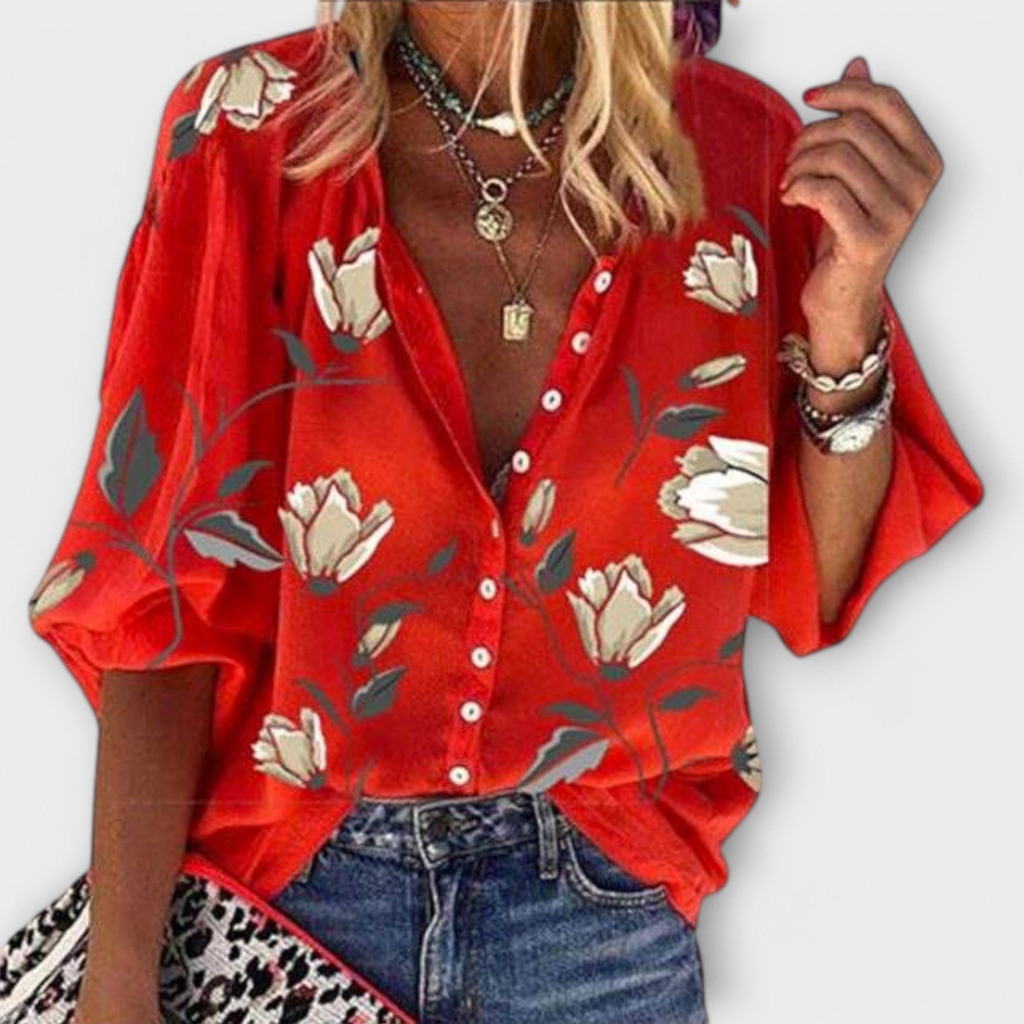 Blusa Ligera Floral Elegante
