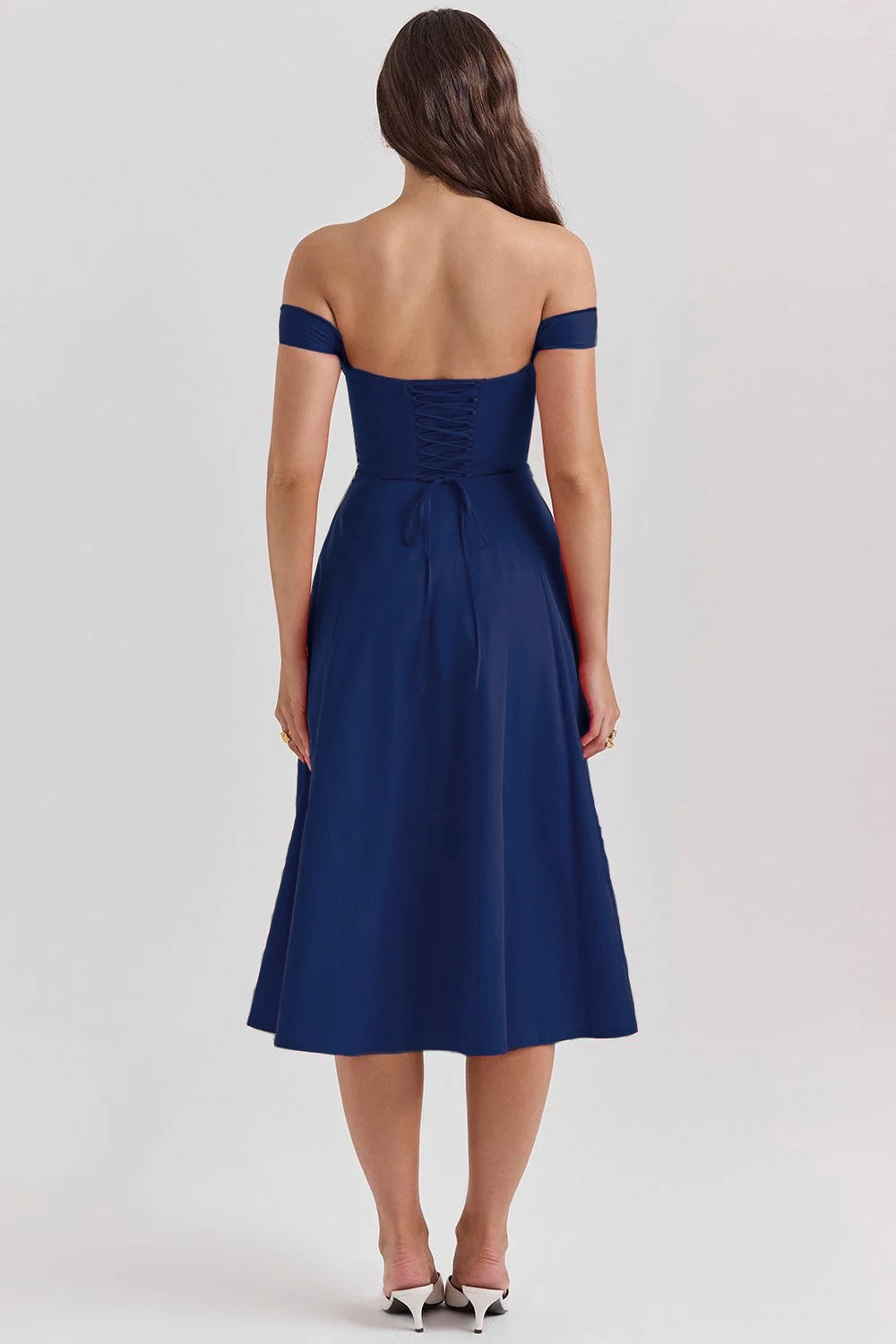 Elegancia Floral Midi Dress
