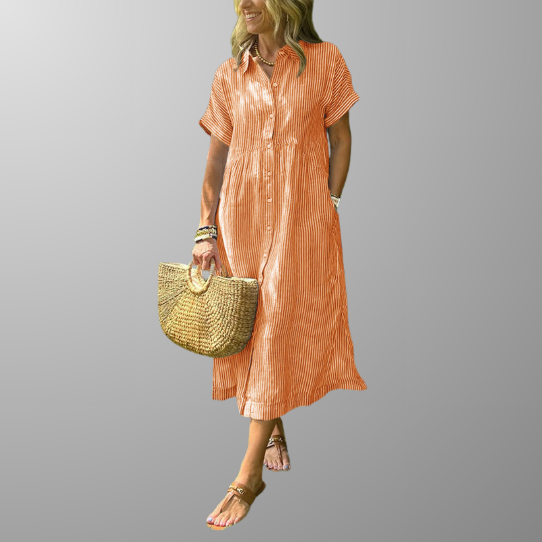 Vestido Rayas Estilizantes