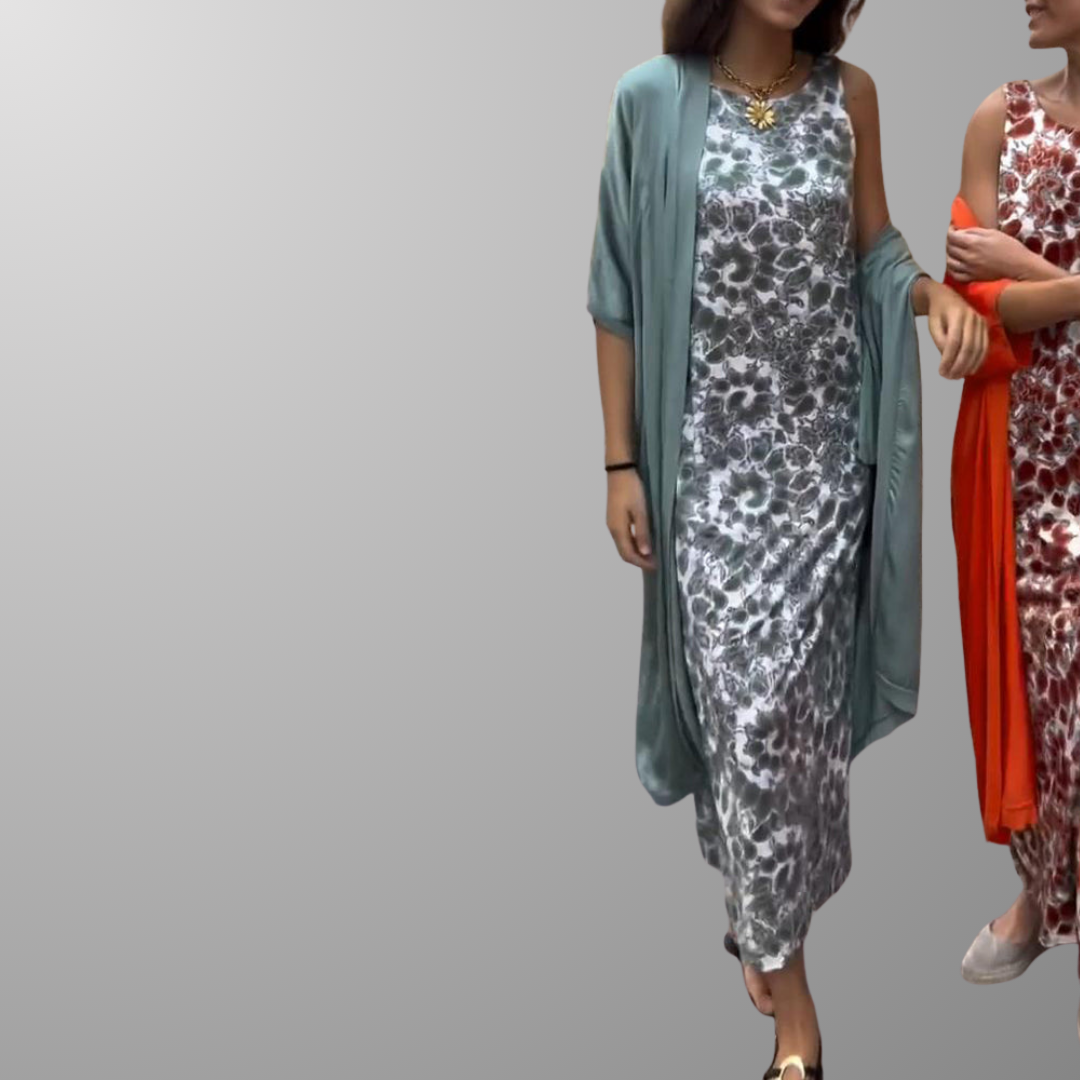 Conjunto Vestido Chaqueta No-Se-Arruga