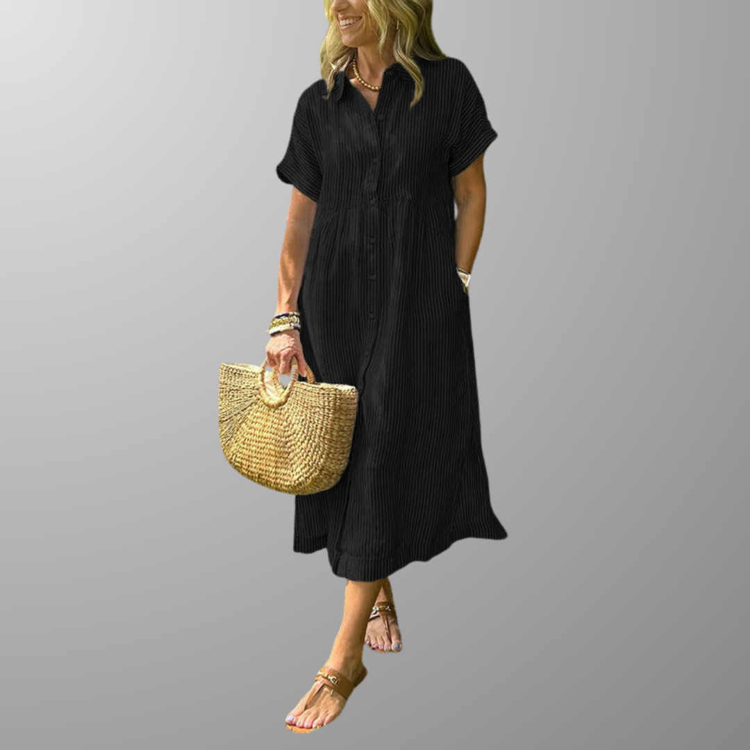 Vestido Rayas Estilizantes