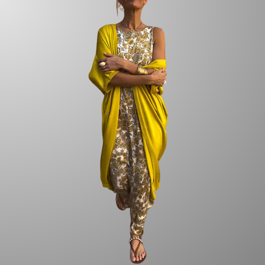 Conjunto Vestido Chaqueta No-Se-Arruga
