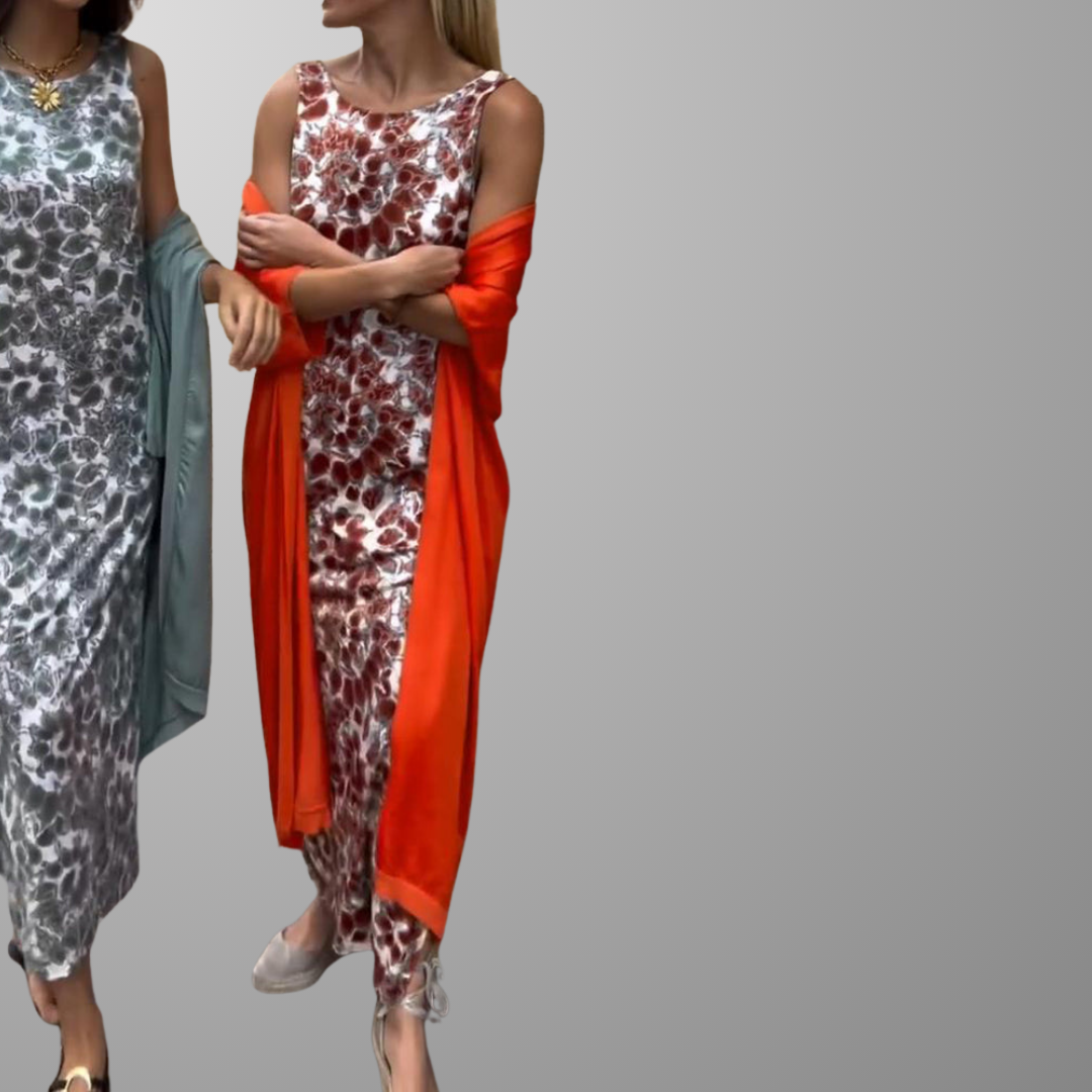 Conjunto Vestido Chaqueta No-Se-Arruga