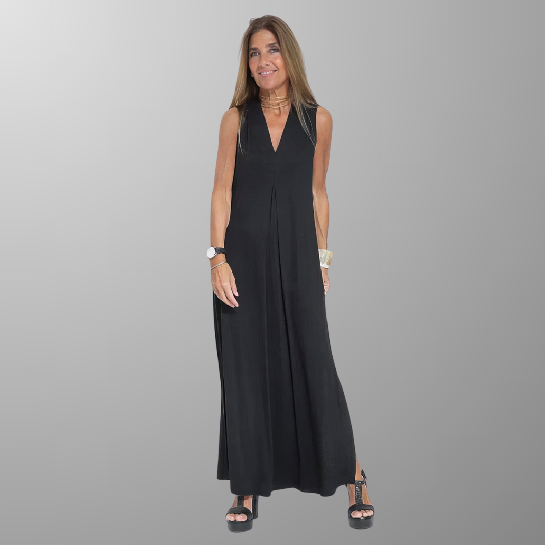 Vestido Largo Efecto-Esbeltez