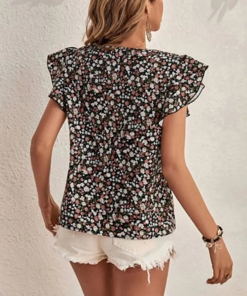 Blusa Floral Confort-Ligera