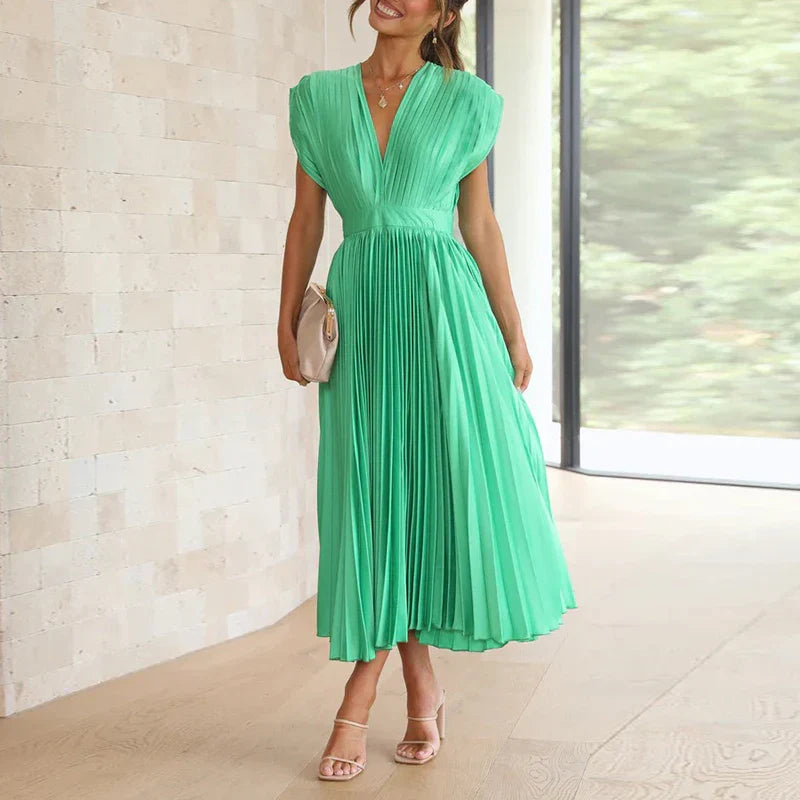 Vestido-Sin-Mangas Elegante Mujer