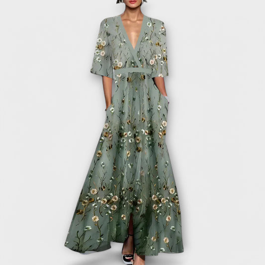 Vestido Maxi Floral Fresco