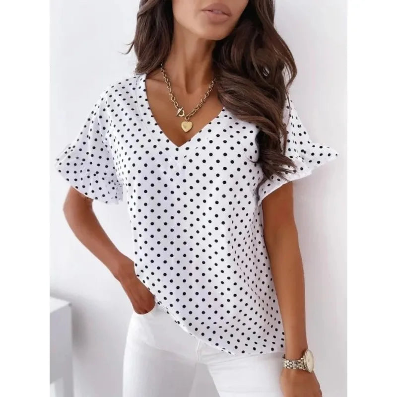 Blusa Romántica Polkadot