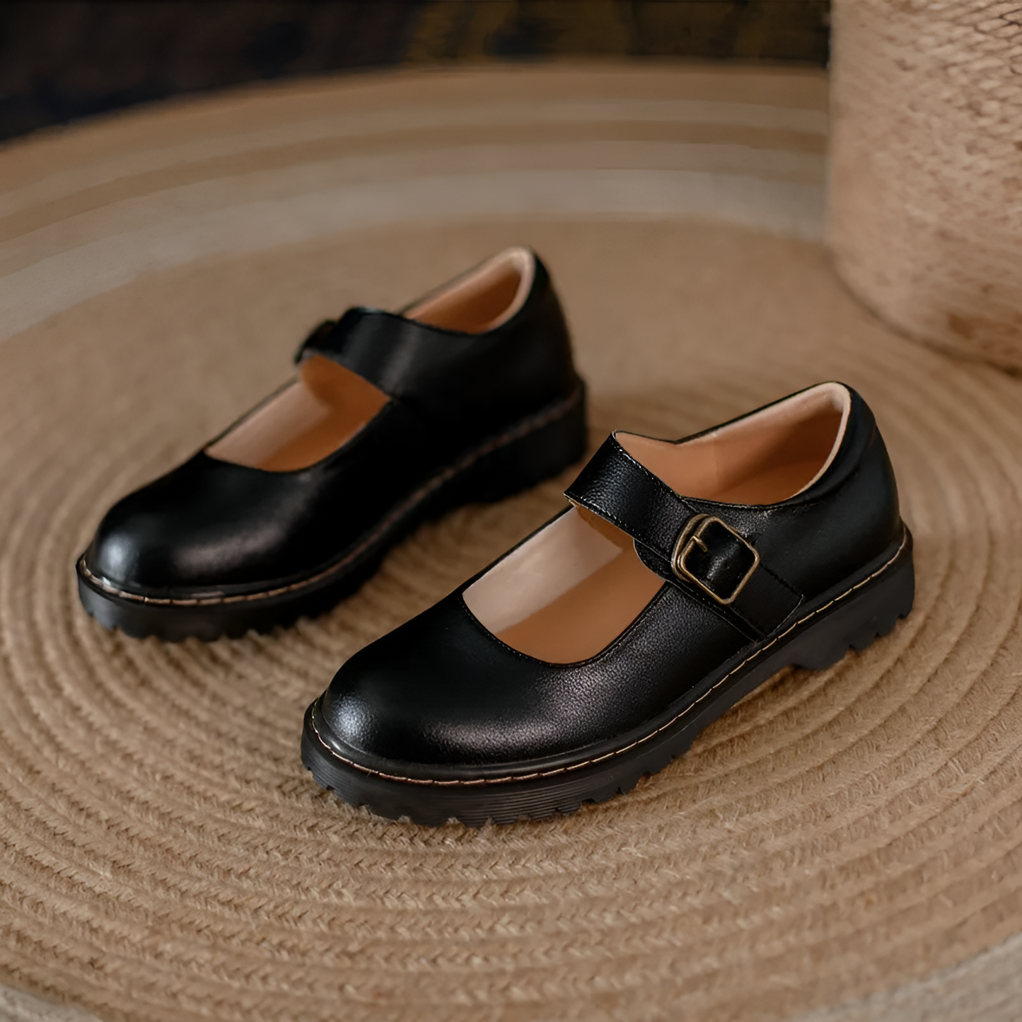 Zapatos De Cuero Confort Clásico