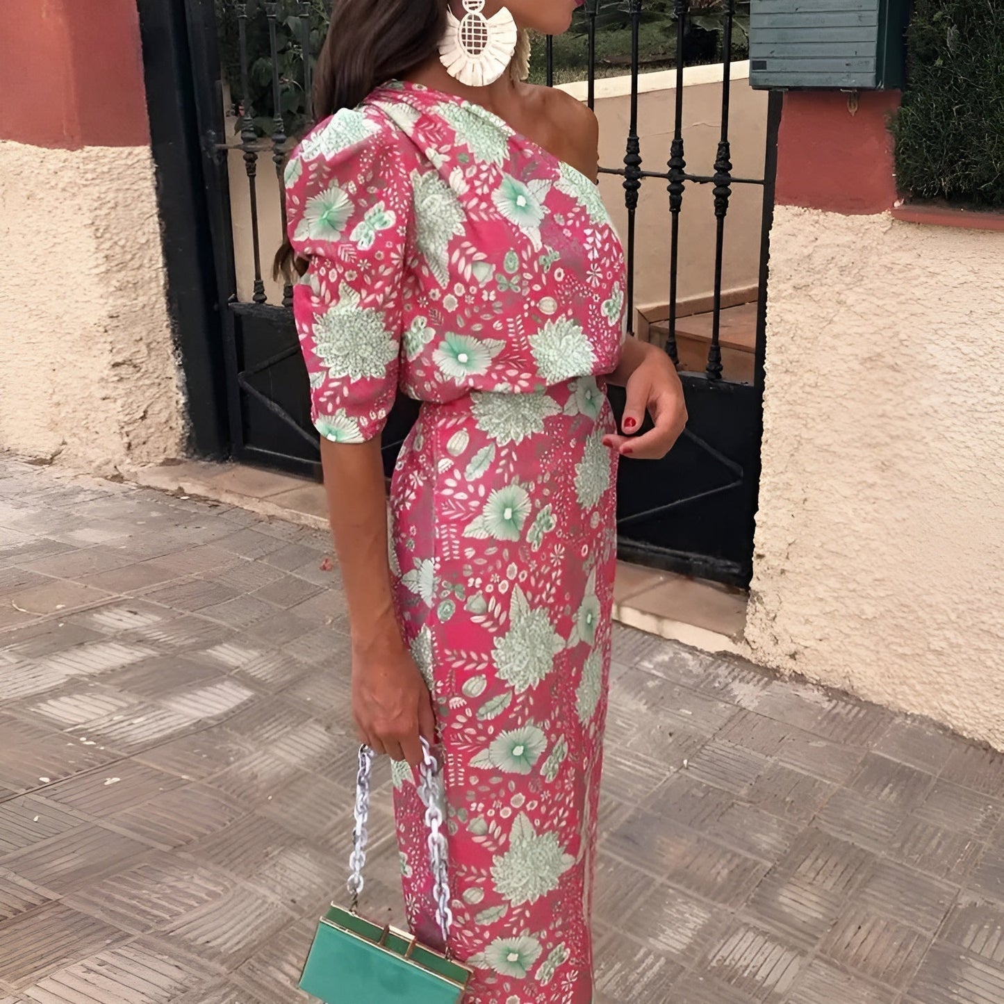 Vestido Estampado Ligero