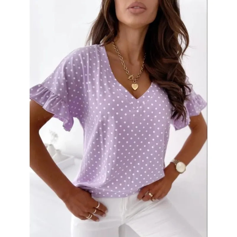 Blusa Romántica Polkadot