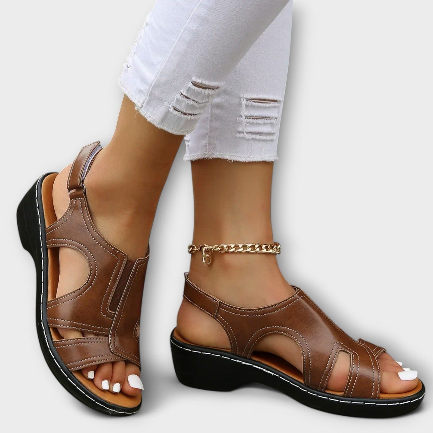 Sandalias Comfort-Piel Ortopédicas