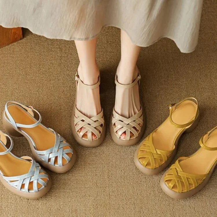 Sandalias Plataforma Confort Elevado