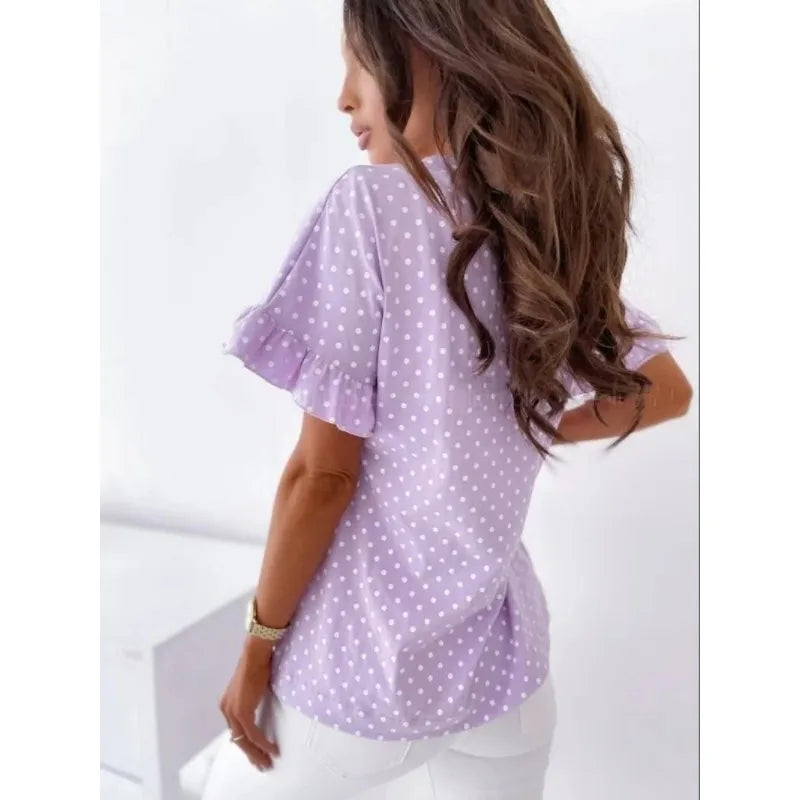 Blusa Romántica Polkadot
