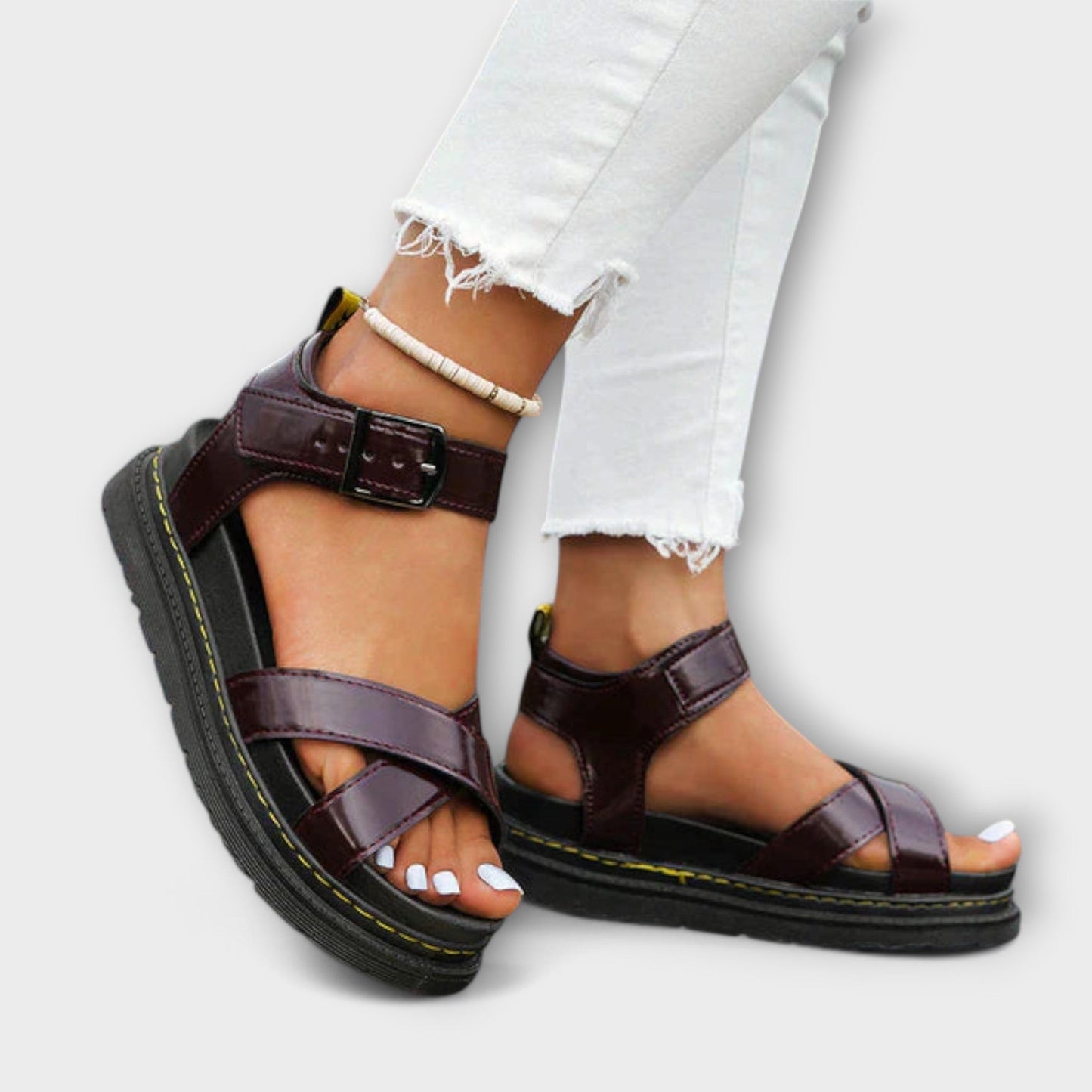 Sandalias Rosa Ortográficas Elegantes