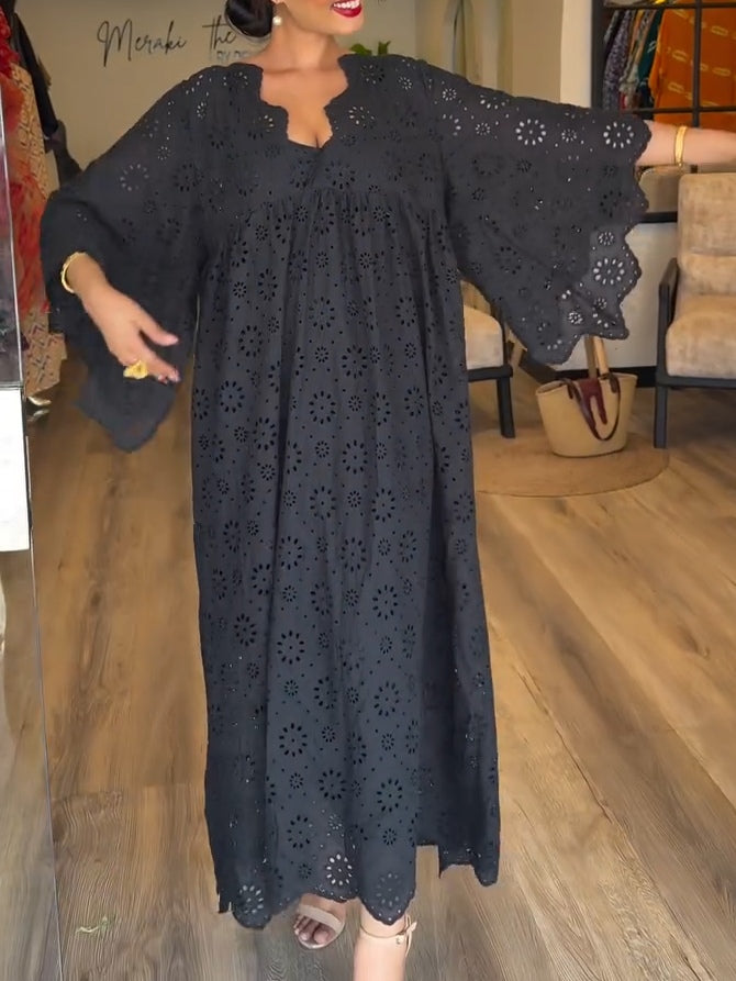 Vestido Negro Elegante con Encaje