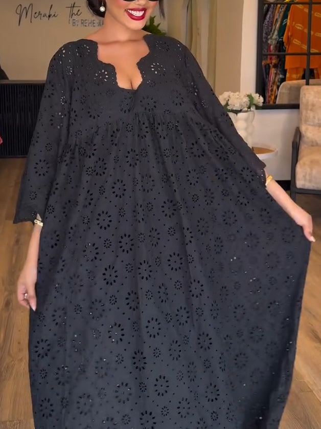 Vestido Negro Elegante con Encaje