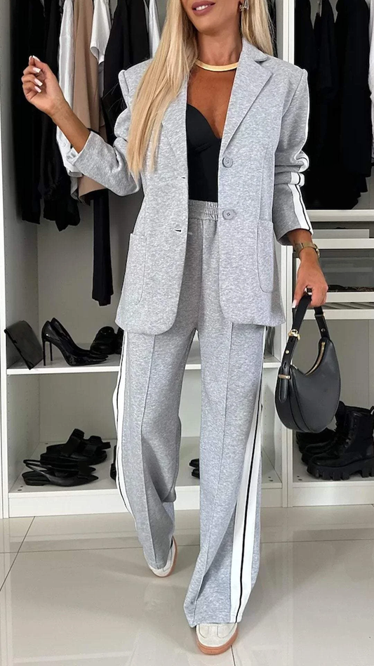 Elegance Cotton Long-Sleeve Suit