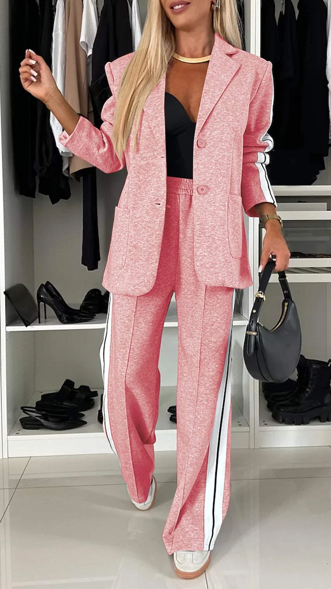 Elegance Cotton Long-Sleeve Suit