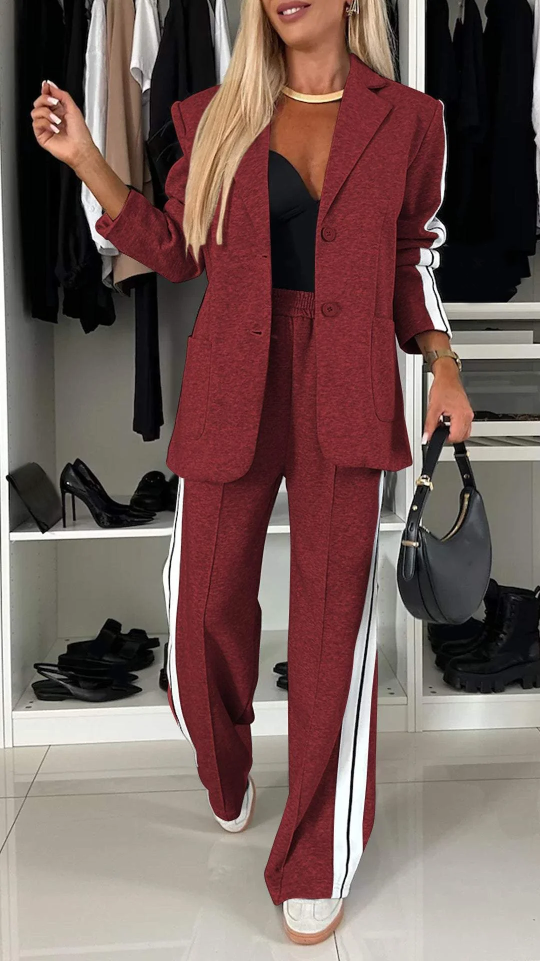Elegance Cotton Long-Sleeve Suit