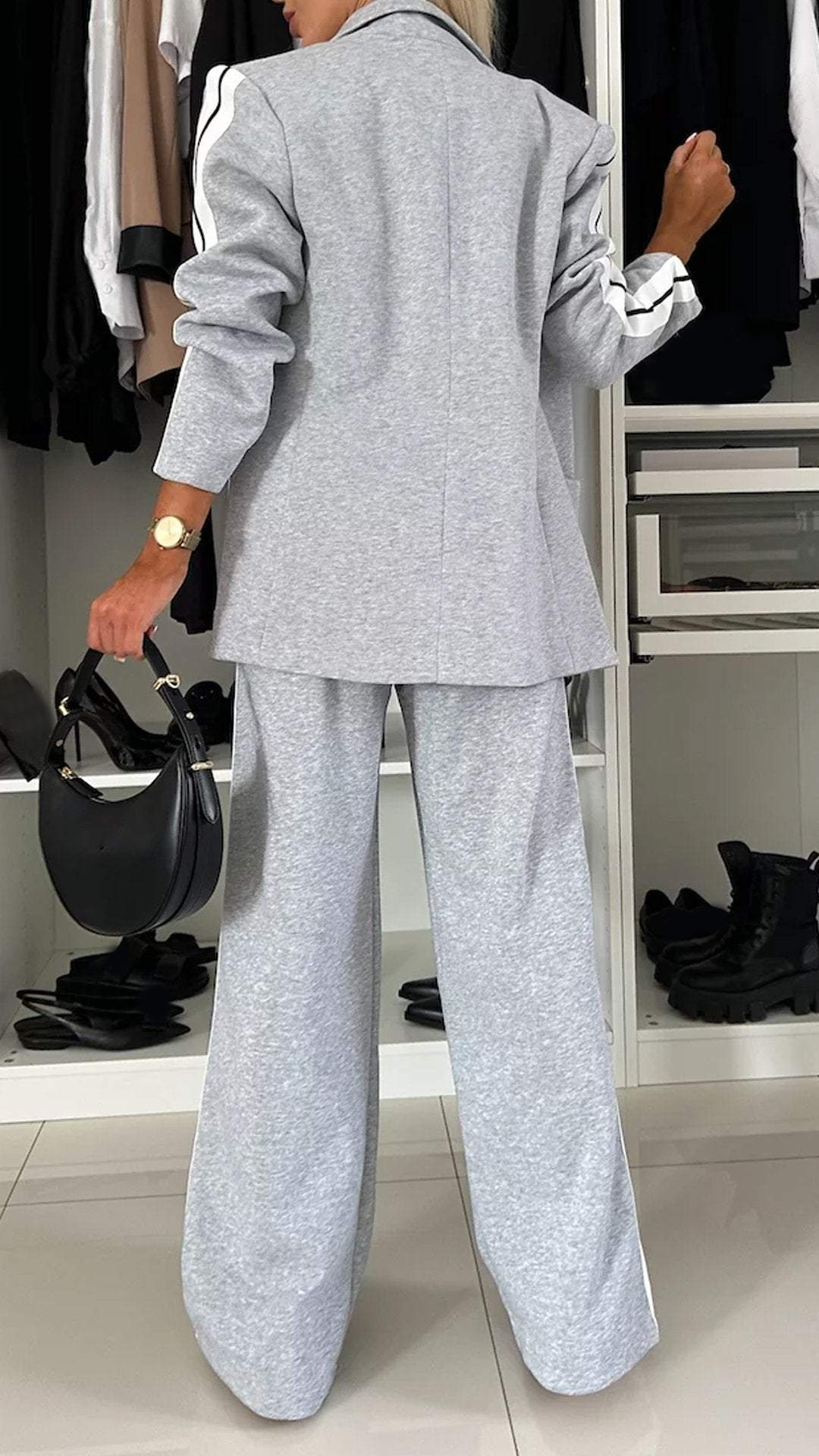 Elegance Cotton Long-Sleeve Suit