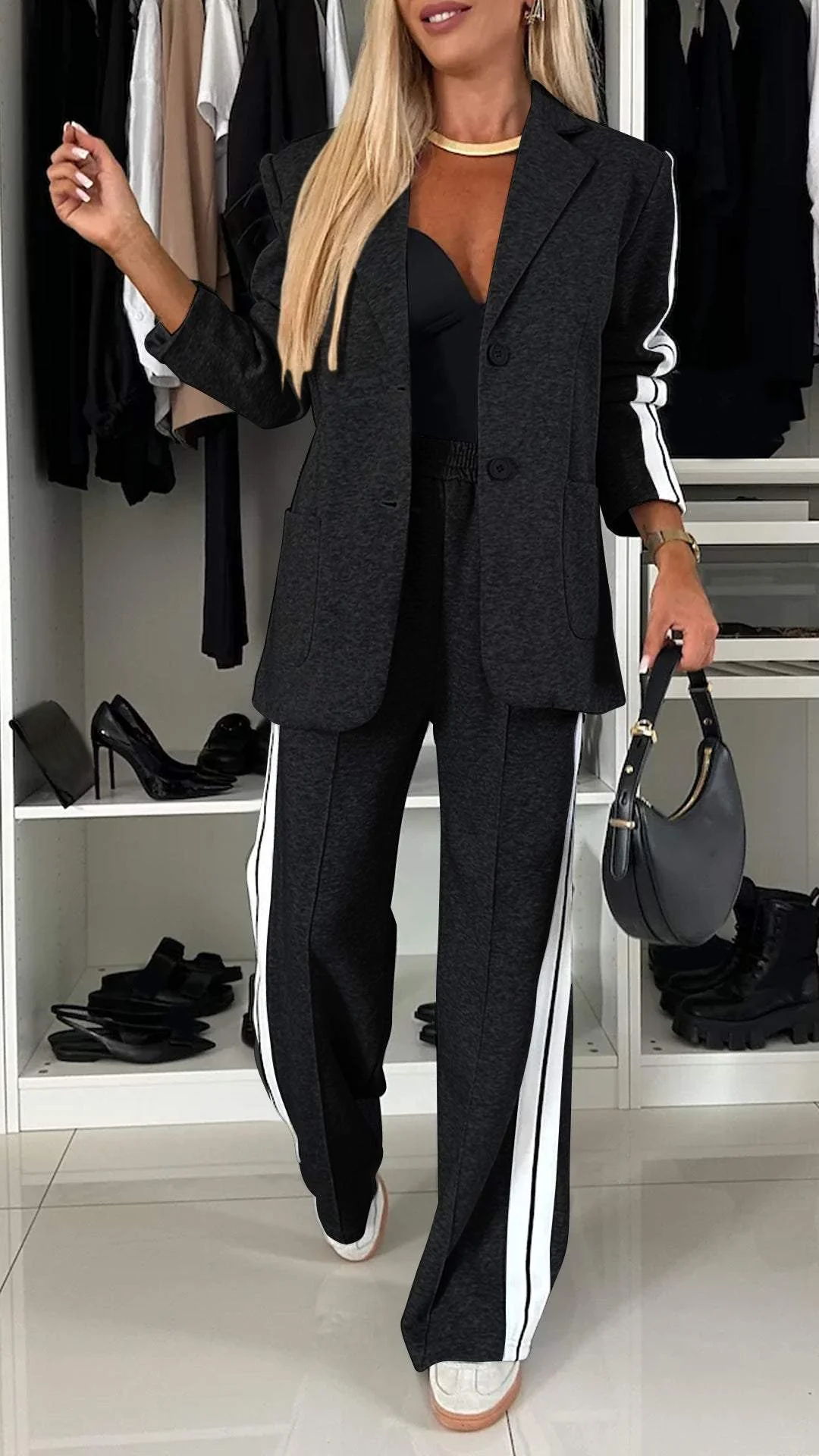 Elegance Cotton Long-Sleeve Suit