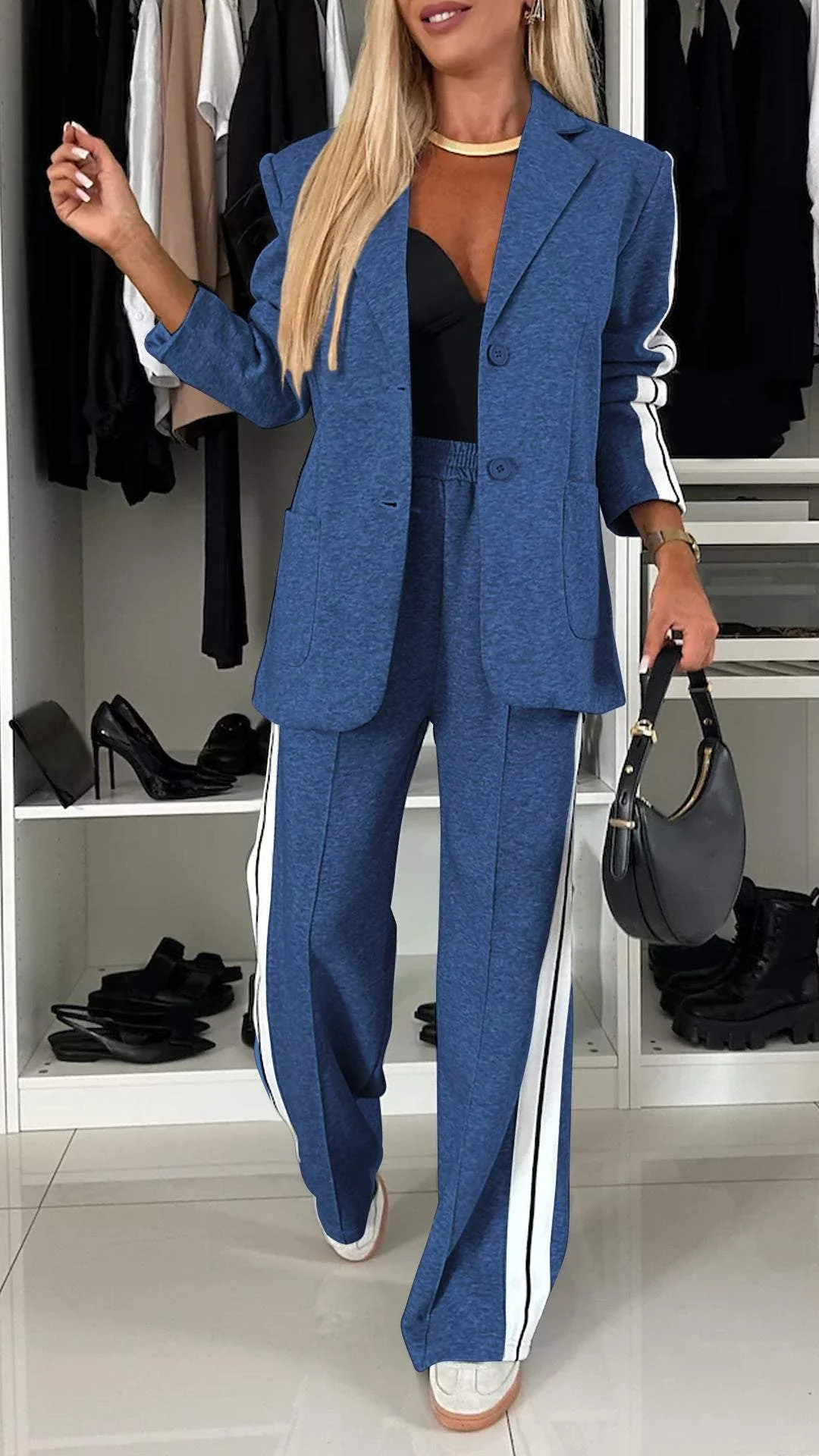 Elegance Cotton Long-Sleeve Suit